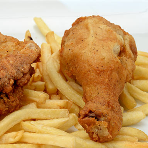 chicken and chips
